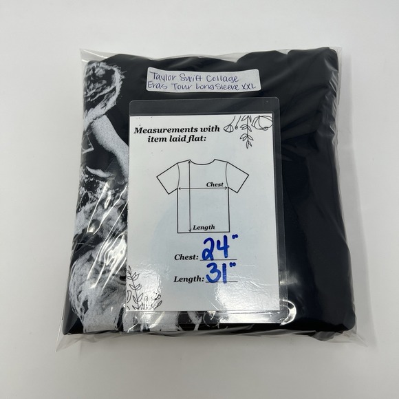 Taylor Swift The Eras Tour 2023 Collage Long Sleeve Shirt Size 2XL Official - Picture 6 of 6